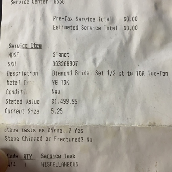 Yellow and White Gold Diamond Bridal Ring Set - Picture 5 of 5